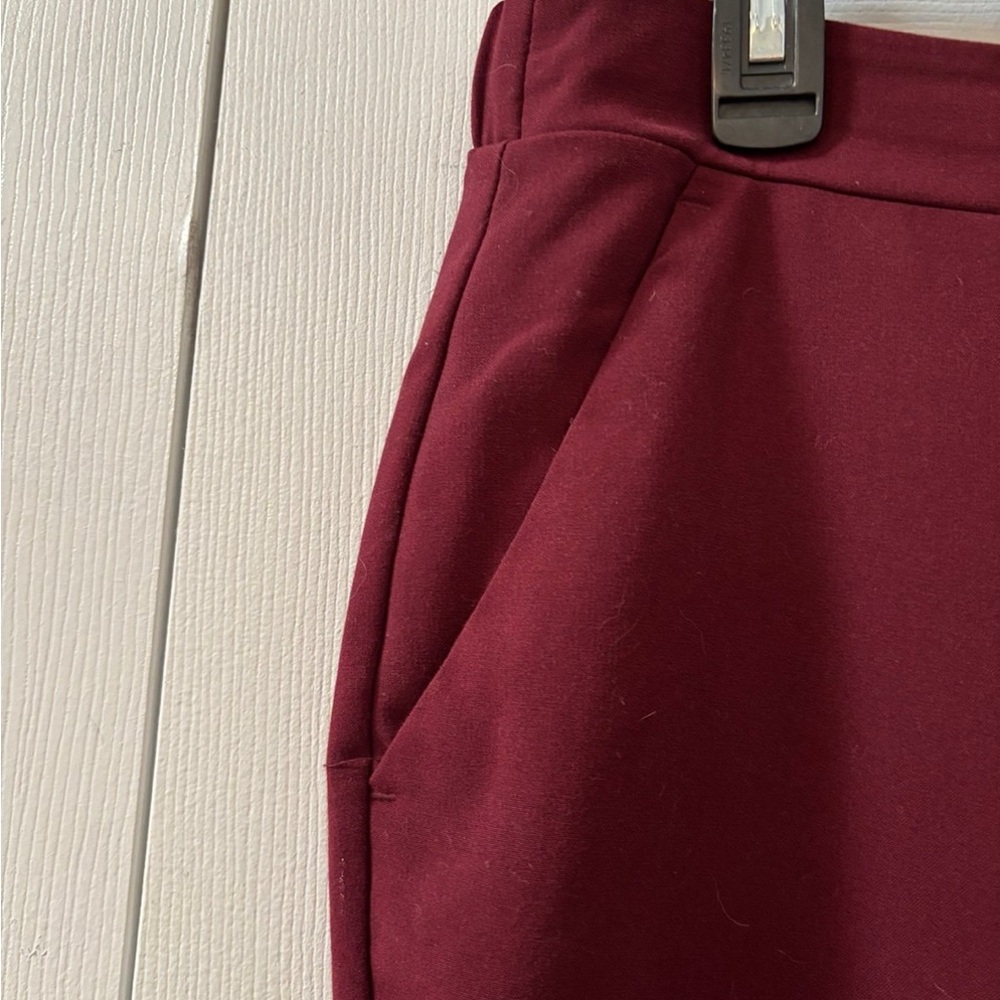 Nine West Burgundy Pants - Picture 2 of 5
